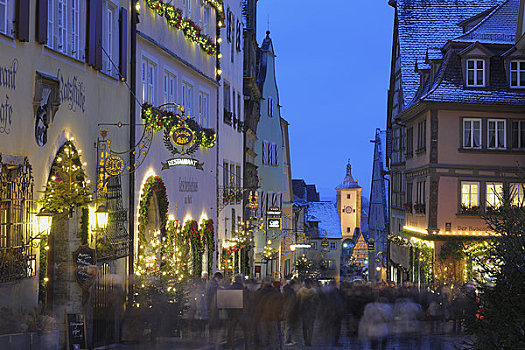 市场,装饰,圣诞节,罗腾堡,巴登符腾堡,德国