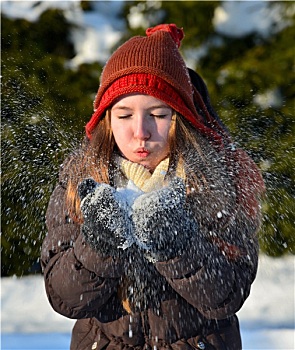雪,冬天