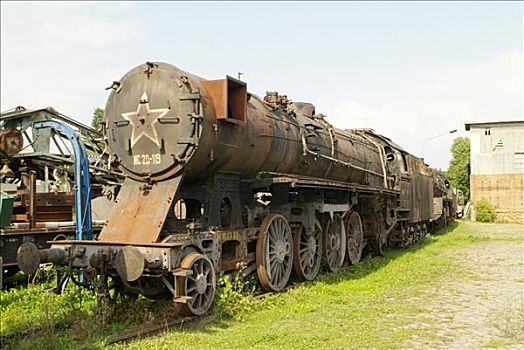 俄罗斯,蒸汽机,区域,铁路,联系