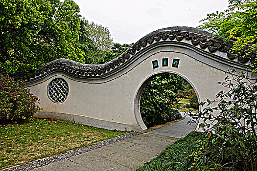 竹素园圆拱门