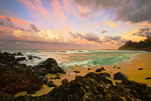 夏威夷,毛伊岛,日落
