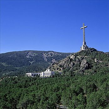 山谷,内战,纪念建筑,靠近,马德里,西班牙