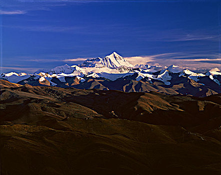 西藏喜马拉雅山脉珠穆朗玛峰