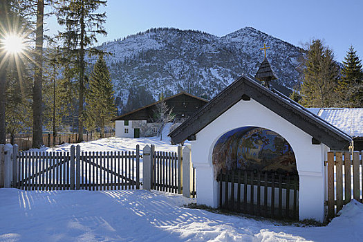 小教堂,房子,提洛尔,奥地利