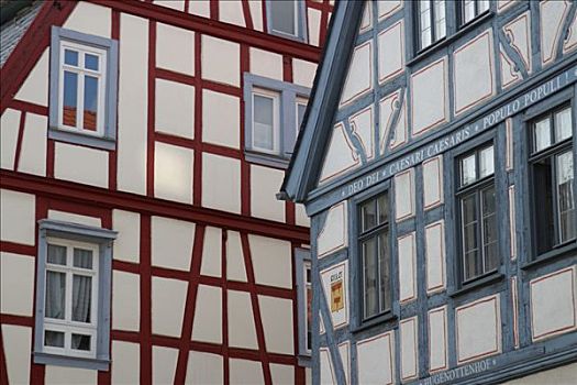 半木结构,房子,莱茵兰-巴拉丁州,德国