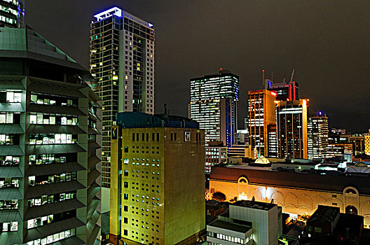摩天大楼,古建筑,市区,布里斯班,昆士兰,澳大利亚