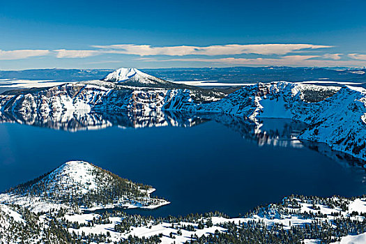 火山湖国家公园,俄勒冈,美国