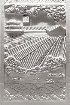 江苏南京中国科举博物馆内贡院格局浮雕