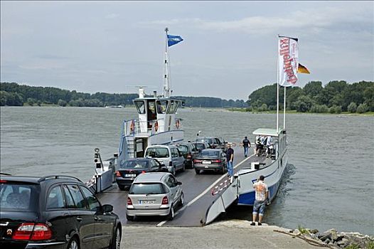 车辆渡船,下莱茵,北莱茵威斯特伐利亚,德国