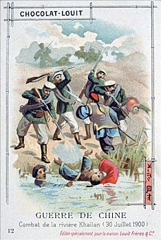 战斗,河,中国,义和团运动,七月,19世纪