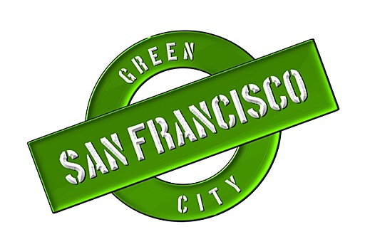 绿色,城市,旧金山