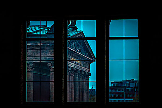 风景,窗,博物馆,柏林,德国