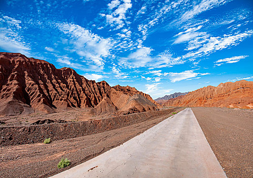 新疆吐鲁番市火云谷景区公路