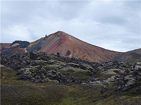 山,远足,冰岛