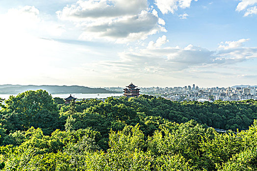 杭州西湖吴山风景区