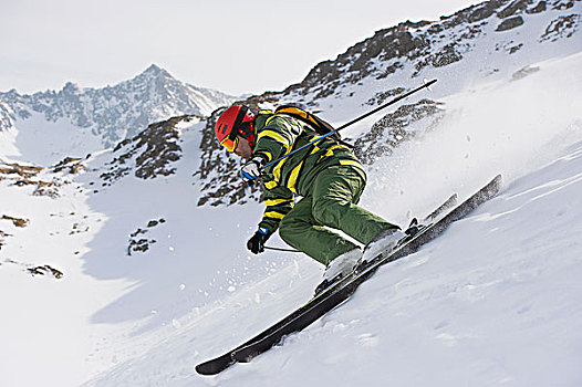 滑雪,下坡