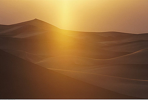 沙丘,日出,死谷,国家纪念建筑,加利福尼亚,美国
