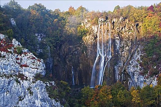 下瀑布,十六湖国家公园,克罗地亚