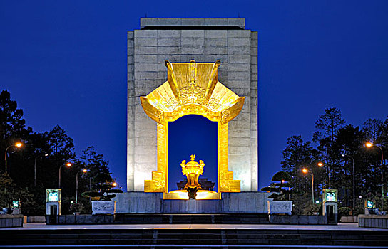 战争纪念碑,儿子,纪念,雕塑,奶妈,巴亭广场,河内,越南,东南亚