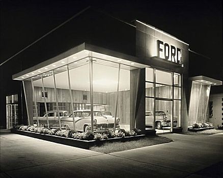 福特汽车,汽车,展示室,20世纪50年代