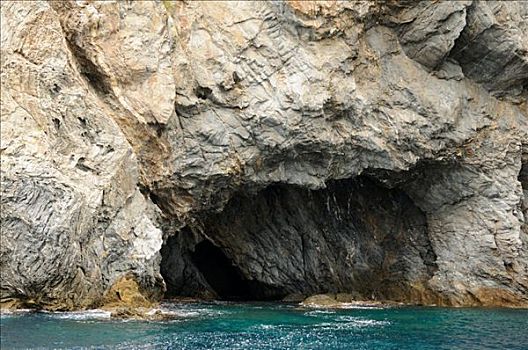 岩石海岸,哥斯达黎加,加泰罗尼亚,西班牙