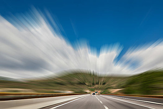 运动模糊道路