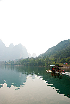 風景,灕江,冬天,桂林,中國,河,廣西,區域