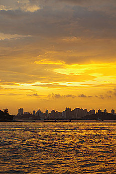 厦门,轮渡,鼓浪屿,思明区,夕阳