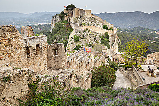 城堡,瓦伦西亚,西班牙,欧洲