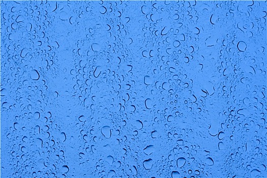 特写,水滴,雨,玻璃屋顶,反射,蓝天