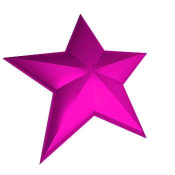 粉色,星