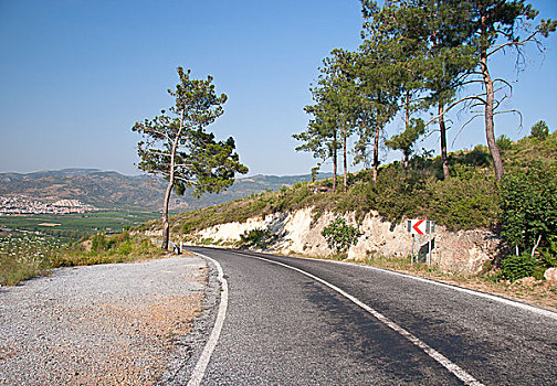 山路,危险,弯曲