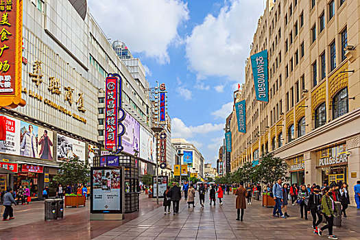 上海,南京路,商业街