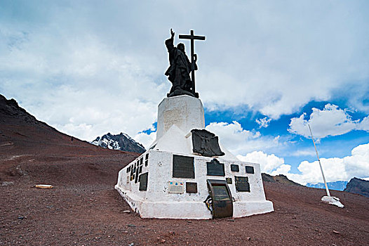 纪念建筑,隘口,门多萨,圣地亚哥,安第斯山,阿根廷,南美