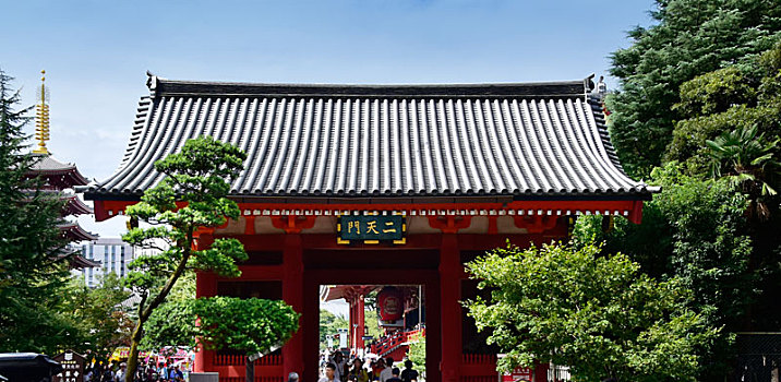 日本浅草寺的二天门