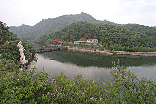 长城,建筑,山头,文物,工程,历史,防御,战争,险峻,守卫,雄伟,河流,秦皇岛