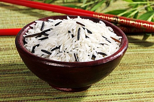 印度香米,菰米,陶瓷,碗
