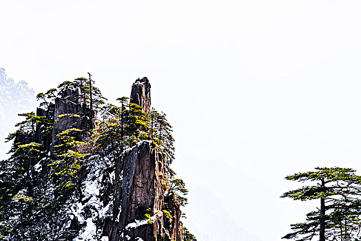 黄山风光日出日落云海