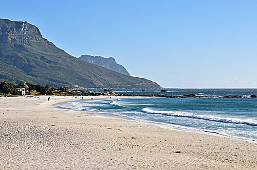 海滩,坎普斯湾,开普敦,南非,非洲