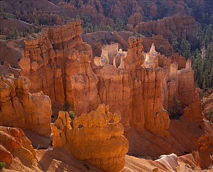 怪岩柱,独块巨石,布莱斯峡谷国家公园,犹他,美国