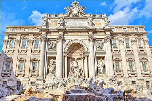 建筑,著名,喷泉,罗马,意大利