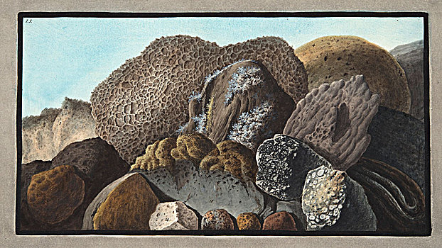 火山岩,浮岩,石头
