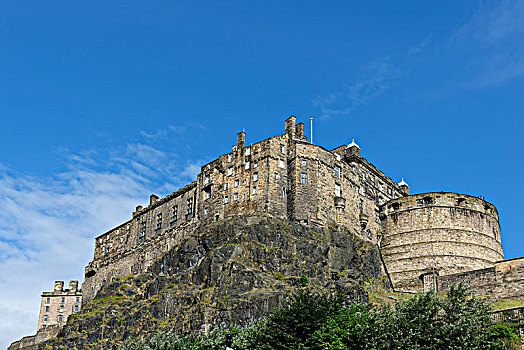 爱丁堡城堡,城堡,石头,爱丁堡,苏格兰,英国,欧洲
