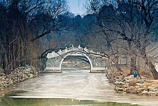 北京颐和园半壁桥