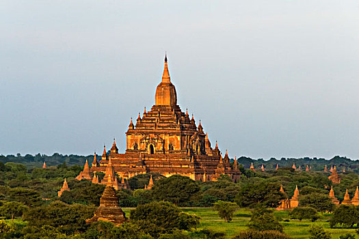 庙宇,蒲甘,曼德勒,区域,缅甸,大幅,尺寸