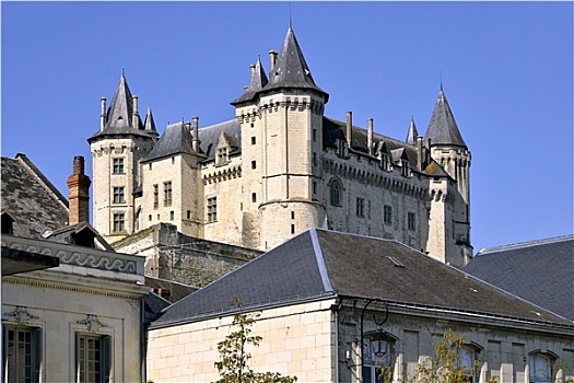 城堡,索米尔,法国