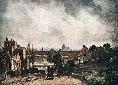 城市,伦敦,19世纪,艺术家