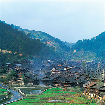 贵州侗族村寨