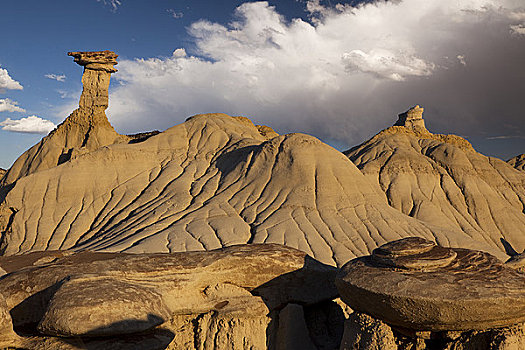 怪岩柱,岩石构造,风景,荒地,新墨西哥,美国
