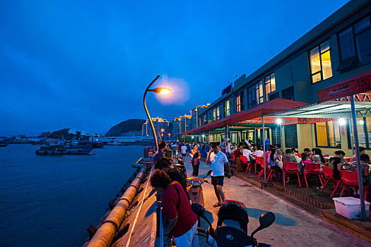 大排档,海边,夜色,夜景